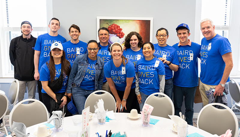 Baird Capital Chicago-based teammates participated in Baird Gives Back at Misericordia.