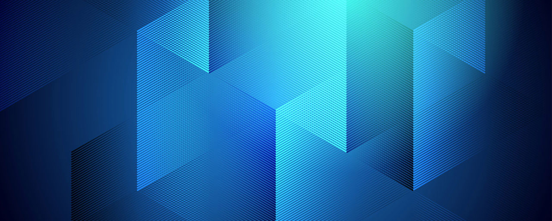 Abstract blue shapes