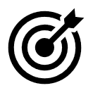 Icon image: Target with arrow in bullseye