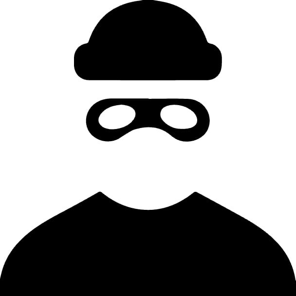 icon of a man in a mask and hat